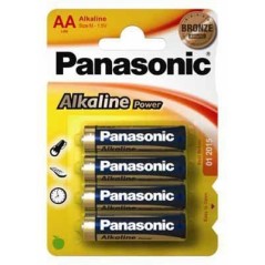 "Panasonic 1x4 Alkaline Power Batteries LR6APB/4BP - Long-Lasting Performance"